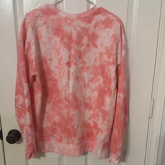 #10 Pink Tie-Dye Skull Sweatshirt - Picture 4 of 4